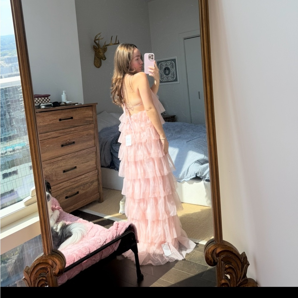 Pretty Lavish Carri Tulle Ruffle Maxi Dress - Picture 4 of 5